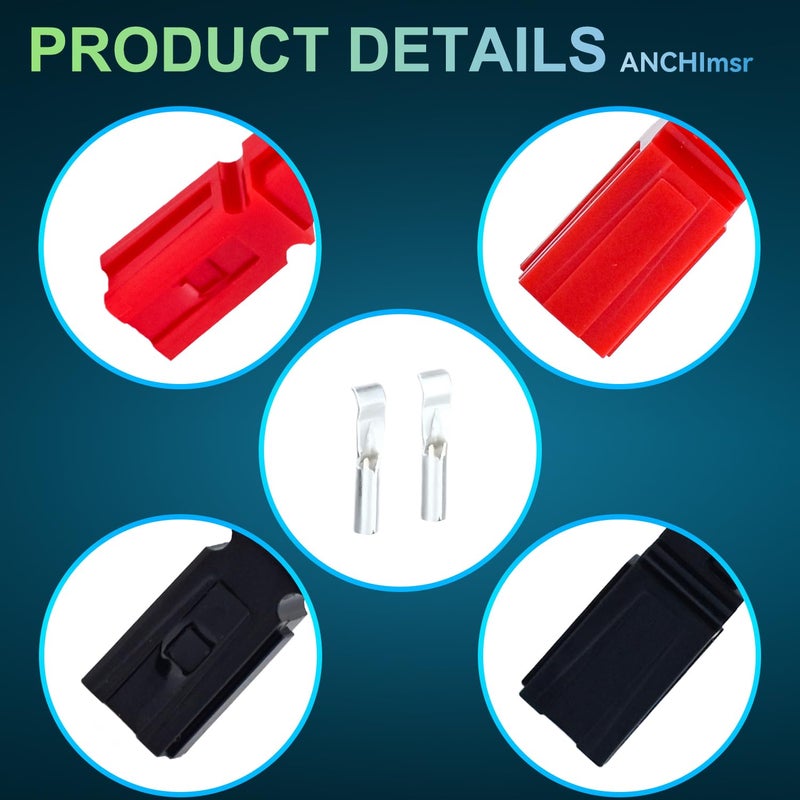 ANCHI Store 120 PCS Quick Disconnect Modular Terminals Connectors Set,15 Amp Power Connectors,Battery Connector Modular Power Connector Quick DisconnectSet - Image 3
